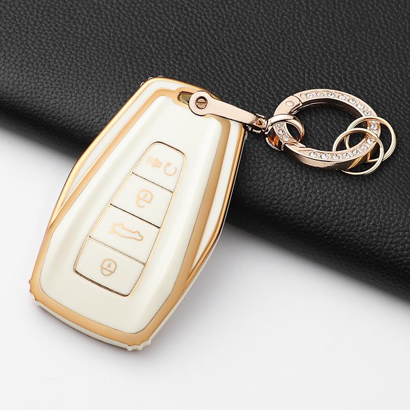 Fashion Tpu Car Key Case Cover Shell Fob For Geely Atlas Boyue Nl3 Coolray X6 X7 Ex7 Emgrand Kulrey Gt Gc9 Keychain Accessories