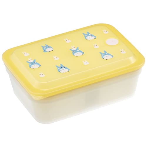 Skater Bento Box, Antibacterial, Fluffy, 600ml Capacity, Integrated Gasket, Air Valve, Single Tier, My Neighbor Totoro Design, Ghibli Style, PAS6AG-A