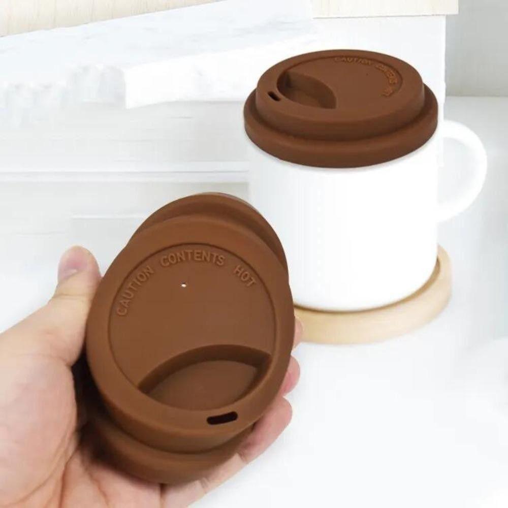 1Pcs Dust Free Cup Cap Heat Temperature Preserve Sealing Lid New Mug Cover  Cup Accessories