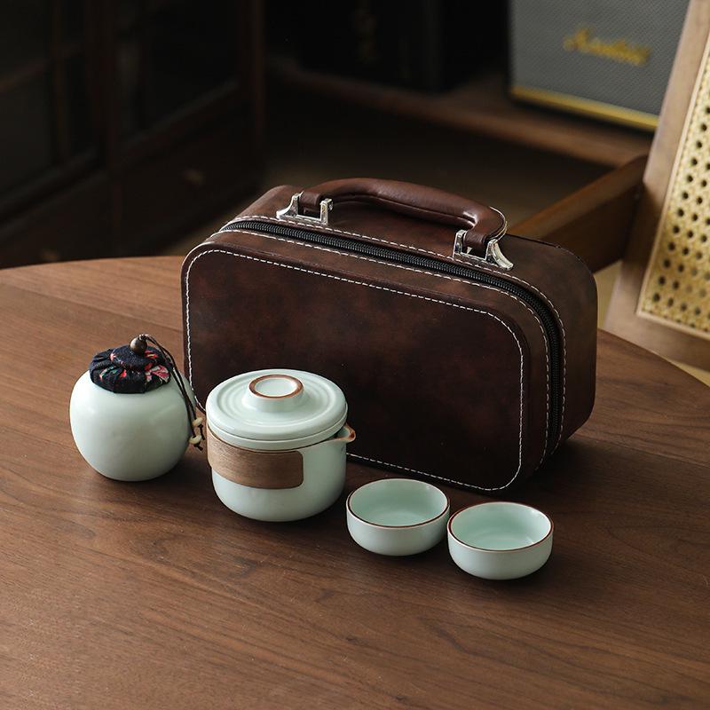 High-End Business Souvenir Tea Set: On-the-Go Gift for Clients & Friends