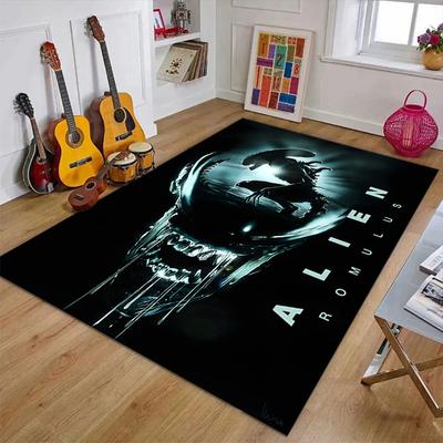 Alien Polyester Carpet, Soft Indoor Mat for Office Chair, Living Room, Computer Desk - Decorative Home Office Rug Design