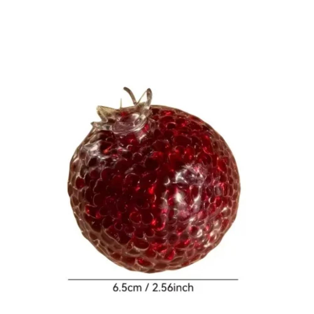 

6СМ Изготовленный вручную Имитация фрукта Гранат Мяч для снятия стресса Игрушка для сжатия Веселый Оригинальный Подарок для вечеринки Модель для украшения дома подарок