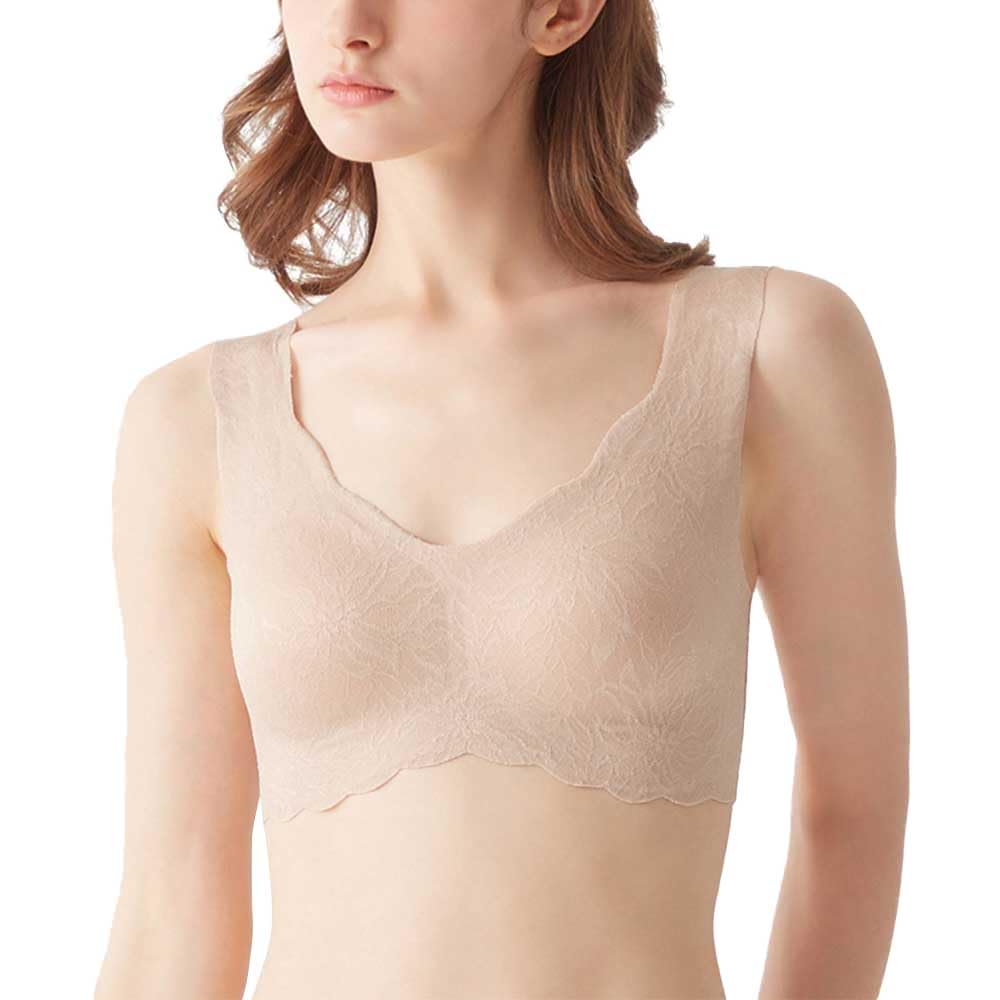 

Kirei seamless and underarm bra L [Gunze] Non-wired bra, Labo, shapewear, hypoallergenic, shaping, foundation, KB1655, women s, 1. бежевый,