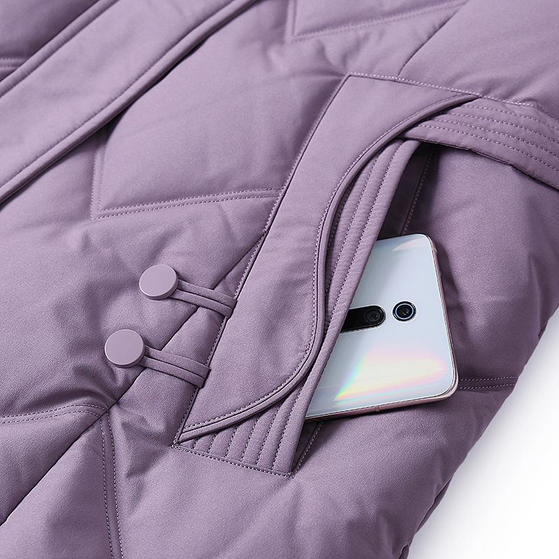 Mom's Down Jacket Mid Length Plus Size Over The Knee Thick Warm and Stylish Winter Jacket
