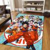 Dragon Ball Pattern Square Carpet,Area Rug,Carpet Rug for Living Room Bedroom Sofa Playroom Decor,Non-slip Floor Mat,Holiday Birthday Gifts