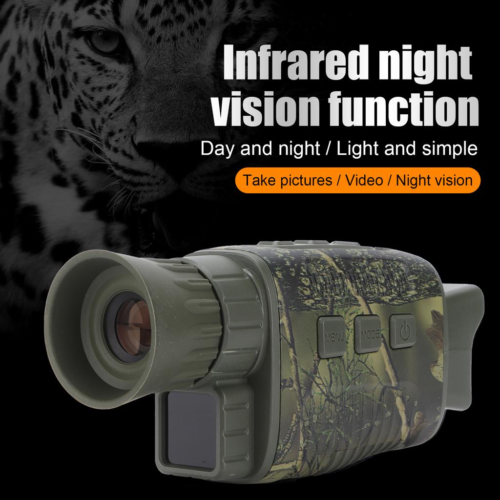 Monocular HD Infrared Digital Night   Device Black and White Night   for