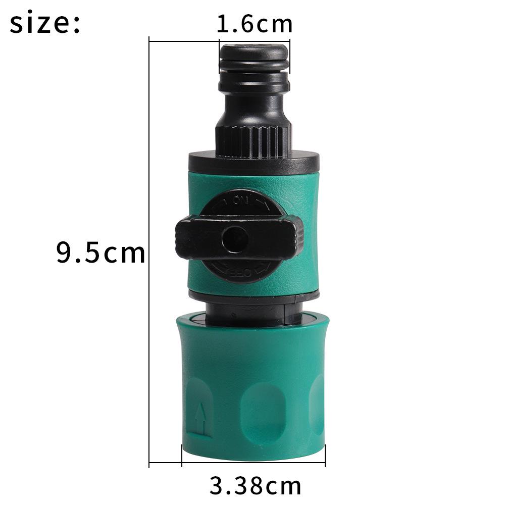 Garden Hose Nozzle with Switch & Single-Valve Connector