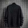 Large Size Jacquard Hoodie New Men's Spring and Autumn Fashion Brand Letter Clothing Round Neck with Long Sleeve Undercoat Men's Coat