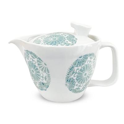 Isayama Brennofen Hasami Hergestellt in Serviert Inklusive Teekreis Blume Hellblau J-kitchens Teekanne, Klein, Ware, Japan, 240ml, 1-2, Sieb, Design,