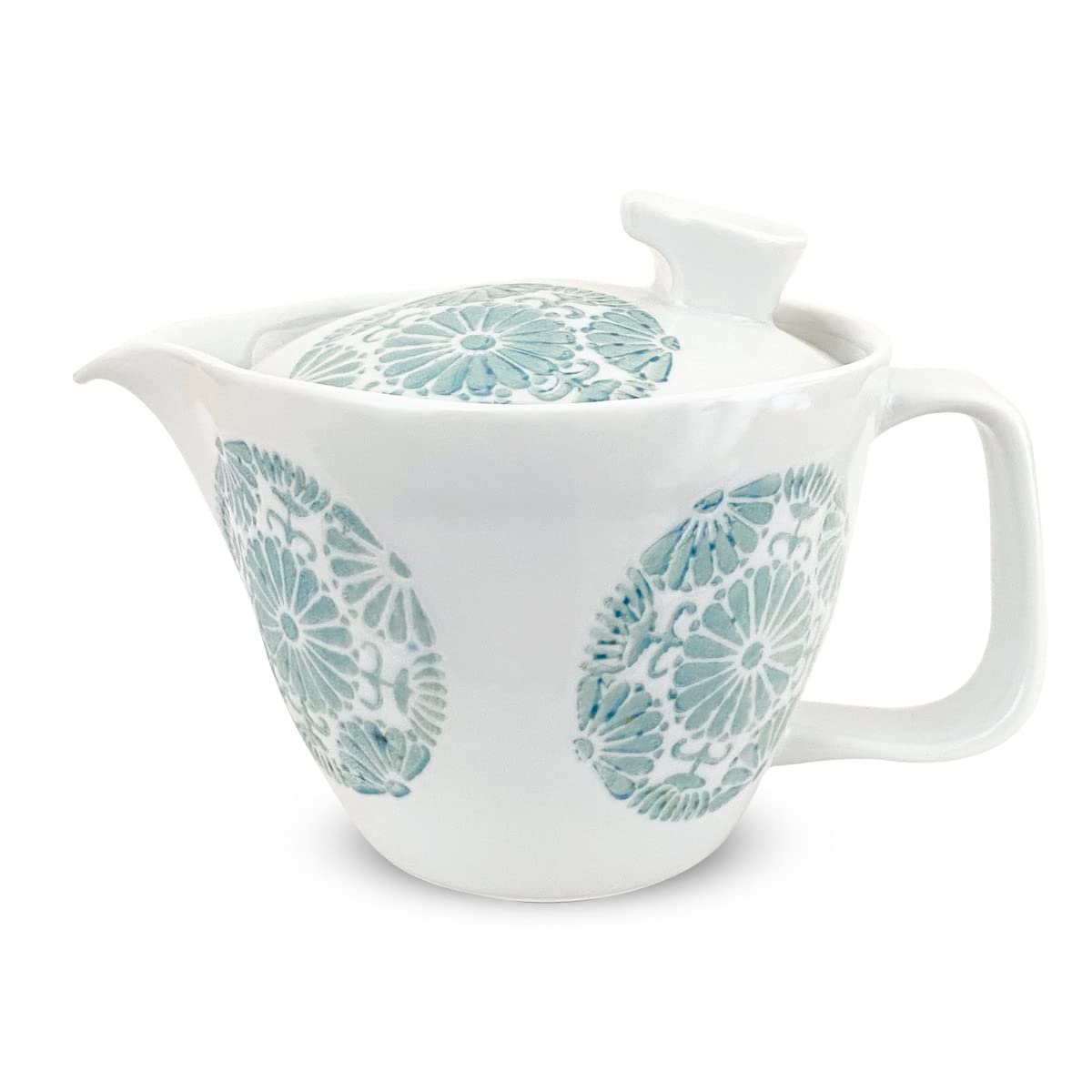 

Isayama Kiln Hasami Made in Serves Includes Tea Circle Flower Light Blue J-kitchens Teapot, Small, Ware, Japan, 240ml, 1-2, Strainer, Design,