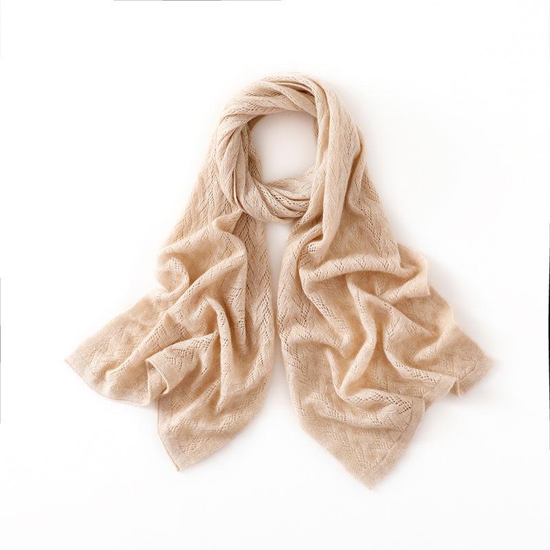 Cashmere Cable Knit Women's Scarf: High-End, Warm, Spring Fashion