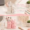 3D Printed Pen Holder Cat Shaped Makeup Brush Organizer Desktop Stationery Organizer  Office Desk