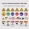 Waterproof Self-Adhesive Safety Label for Mechanical and Electrical Equipment