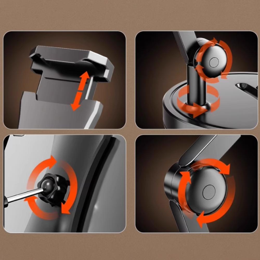 Stable Base Telescopic Phone Stand 360° Rotate Desktop Phone Holder Tablet Stand Live Learning