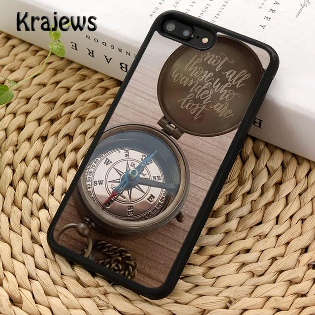 Krajews Compass Wanderlust Vintage Map Phone Case For iPhone 14 5 SE 6s 7 8 Plus X XR XS 11 12 13 Pro Max Samsung S21 S22 Ultra