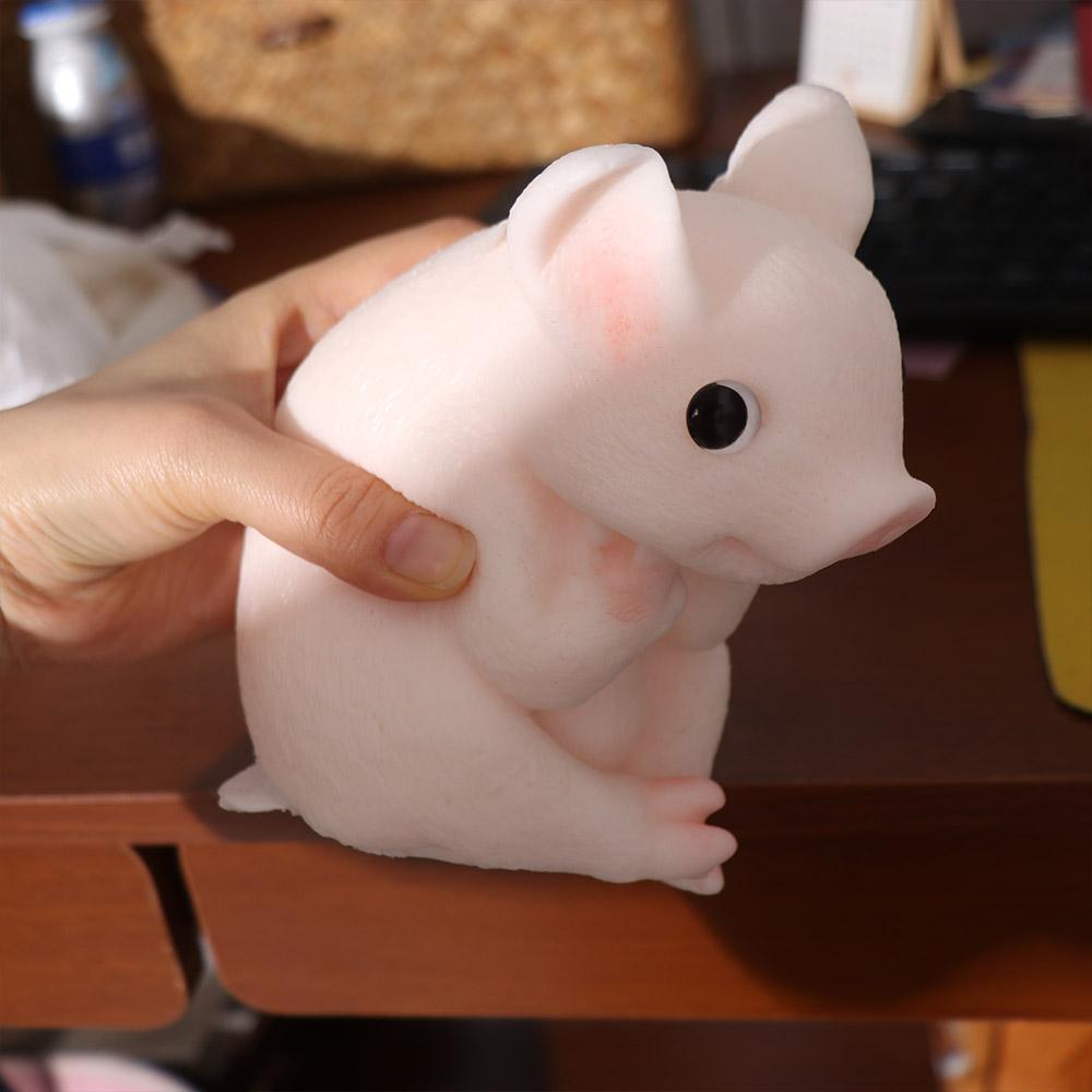 Slow Rebound Simulation Piggy Squeeze Toys Cartoon Big Piggy Fidget Toy  Adults