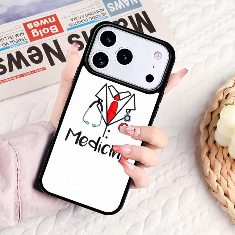 Medical Medicine Healthcare Nurse Phone Case For IPhone 17 16e 15 14 13 12 11 Pro Max Air Mini Soft Protective Cover