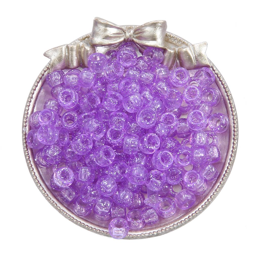 Handmade Bracelet Beads Acrylic Large Hole Barrel Beads Pony Beads Weaving Handmade Diy Bracelet Plastic Beads Jewelry Accessories Beads Loose Beads