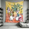 Diddl Wall Tapestry Aesthetic Wall Hanging Printed Fabric Blanket Decorative Tapestries for Bedroom Living Room Home Decor