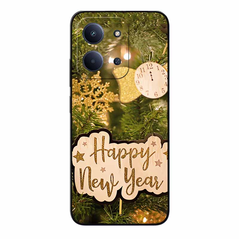 Christmas Phone Case For Redmi 15C 4G Global 171.5mm Case Black Silicone Bumper For Xiaomi Redmi15C 4G Cover 15C4G Cartoon Coque