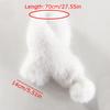 1PC Furry High-end Scarf Warm Fur Collar Thick Plush Skin-friendly Delicate Fashionable Stylish