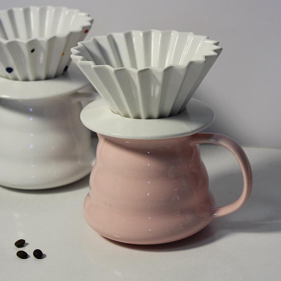 450ml Coffee Server Ceramic Coffee Pot Ceramic Teapot Coffee Carafe Hand Brewed Coffee Pot for Home office Café