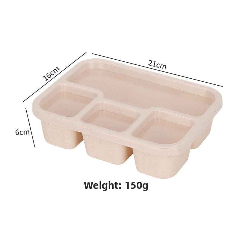 Rectangular Food-Sealed Compartmentalised Lunchbox for Students and Office Workers
