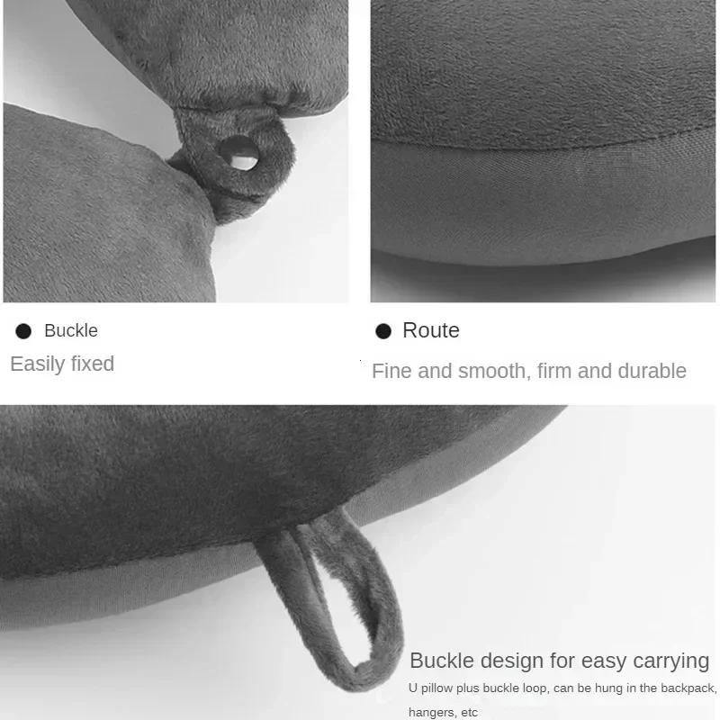 Comfortable Car Neck Pillow with Foam Particles for Airplanes Travel and Home Use