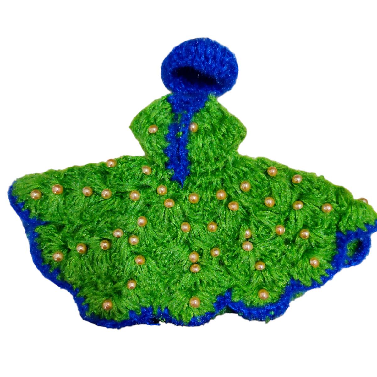 

@ Indian Traditional Woollen Desginer Dress With Cap For Laddu Gopal 7 Inches Zr907-60%Off