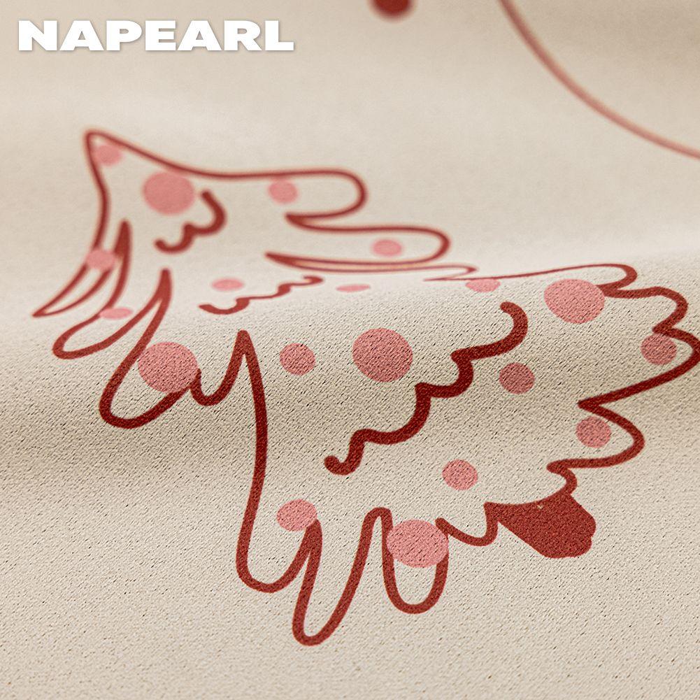 1PC NAPEARL Christmas Blackout Curtains Snowman Christmas Tree Pattern Printed Curtains for Bedroom Living Room Balcony Window for Home Decor
