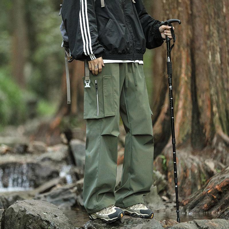 

Унисекс Ветрозащитные Брюки Карго: Функциональная рабочая одежда для улицы и повседневной носки, свободного кроя, идеально подходит для весны и осени. L