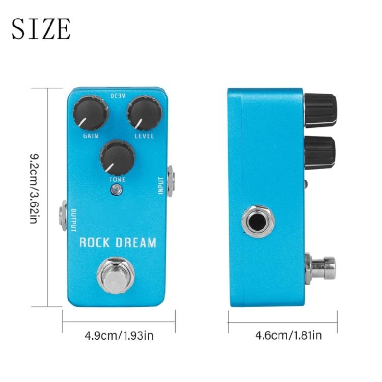 Guitar Overdrive Pedal with Vintage Tone Reproduction Guitar Effects Suitable for Various Music Styles and Settings