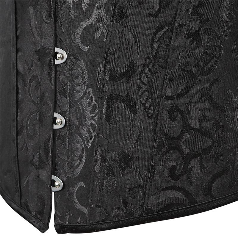 Top Corsetto in Pizzo Bardot Donna Modellante Vita Steccato Bustier Vintage Overbust Costume da Festa Shapewear