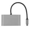 5 In 1 TypeC MultiFunction Docking Station HDMI+DP+VGA+USB+PD Interface HUB Adapter