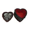 Halloweens Jewelry Organizers Heart Shaped Resin Box Craft Storage for Home Decoration and Accessories