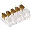 5pcs Plastic Handle Nail Drill Bit Cleaner Copper Wire Nail Drill Bit Cleaning Brush  For Salon Use