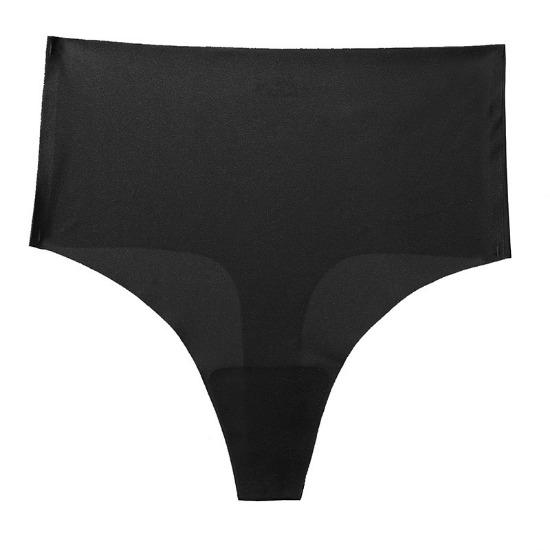 High Waist Sports Anti-clip Buttocks Sexy Women's Panties Seamless Ice Silk T-shaped Yoga Quick-drying Girl Thong