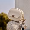 Mrs. Qiao Bag 2025 New Crossbody Bag Women's Bag Spring and Autumn High-end Feel Single Shoulder Small Bag Ladies Genuine Leather Small Round Bag