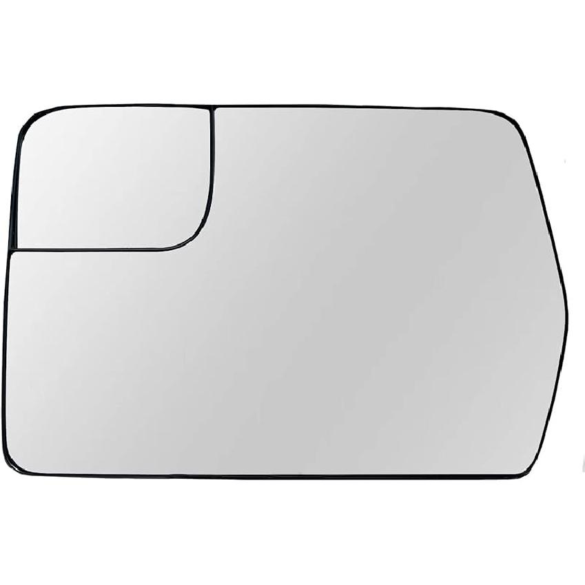 Left Driver Side Heated Mirror Glass Replacement For 2011 2012 2013 2014 Ford F150 - For Ford F150 Side Mirror Glass With Rear Holder - Replace
