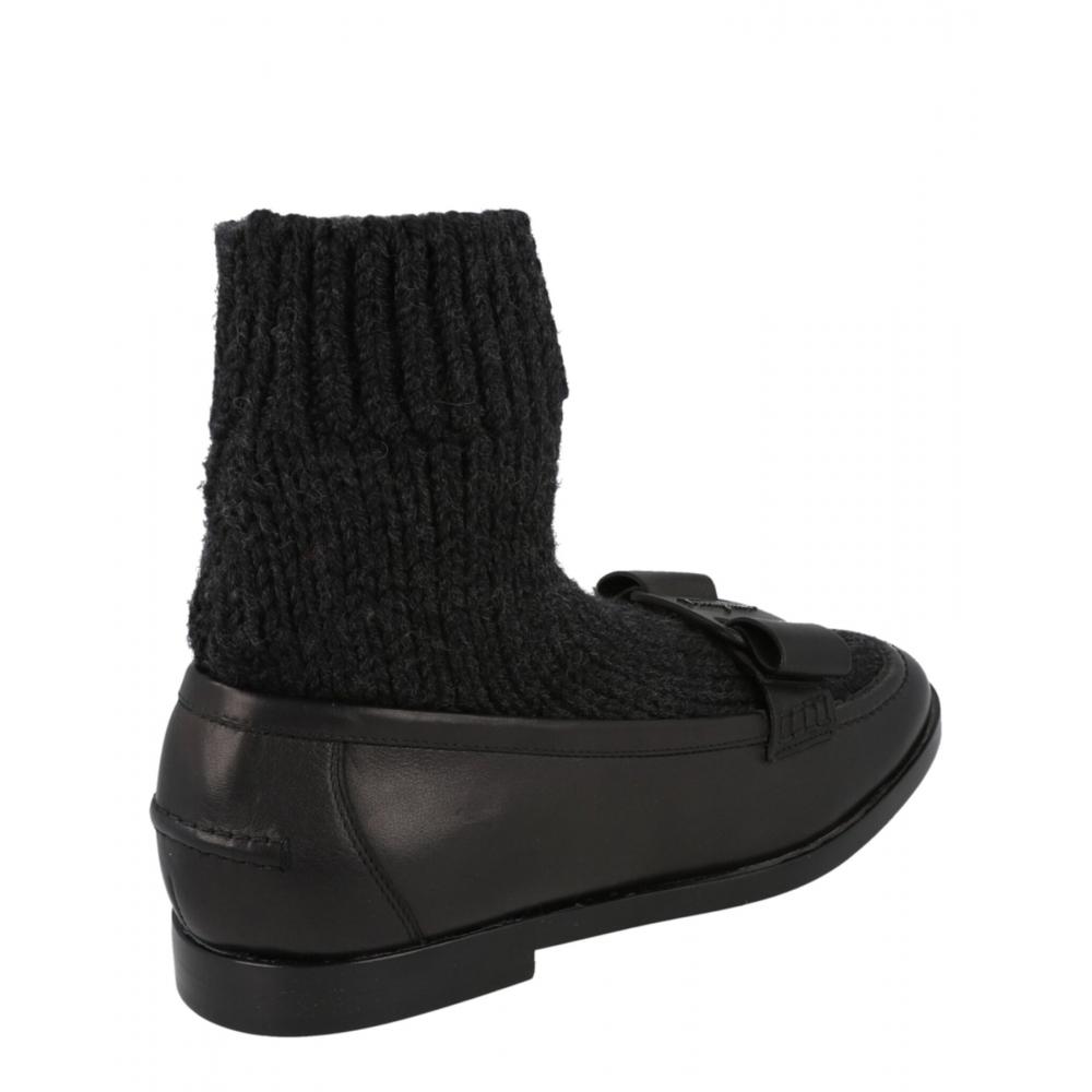 Salvatore Ferragamo Vivaldo Sock Loafers Nero