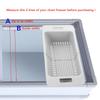 Chest Freezer Basket Deep Adjustable Storage Organizer Bin Divider Expandable with Handle for Kitchen