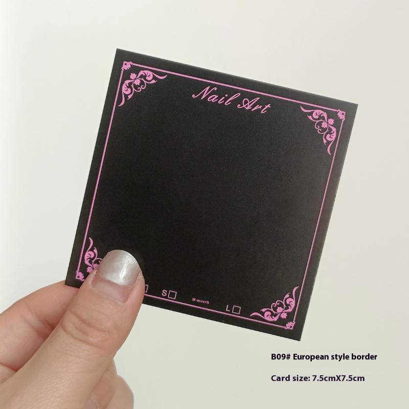 20 Sheets Press On Nail Bottom Butterfly Cardboard Photo Prop Handmade False Nail Art Tips Display Show Card Manicure Tools