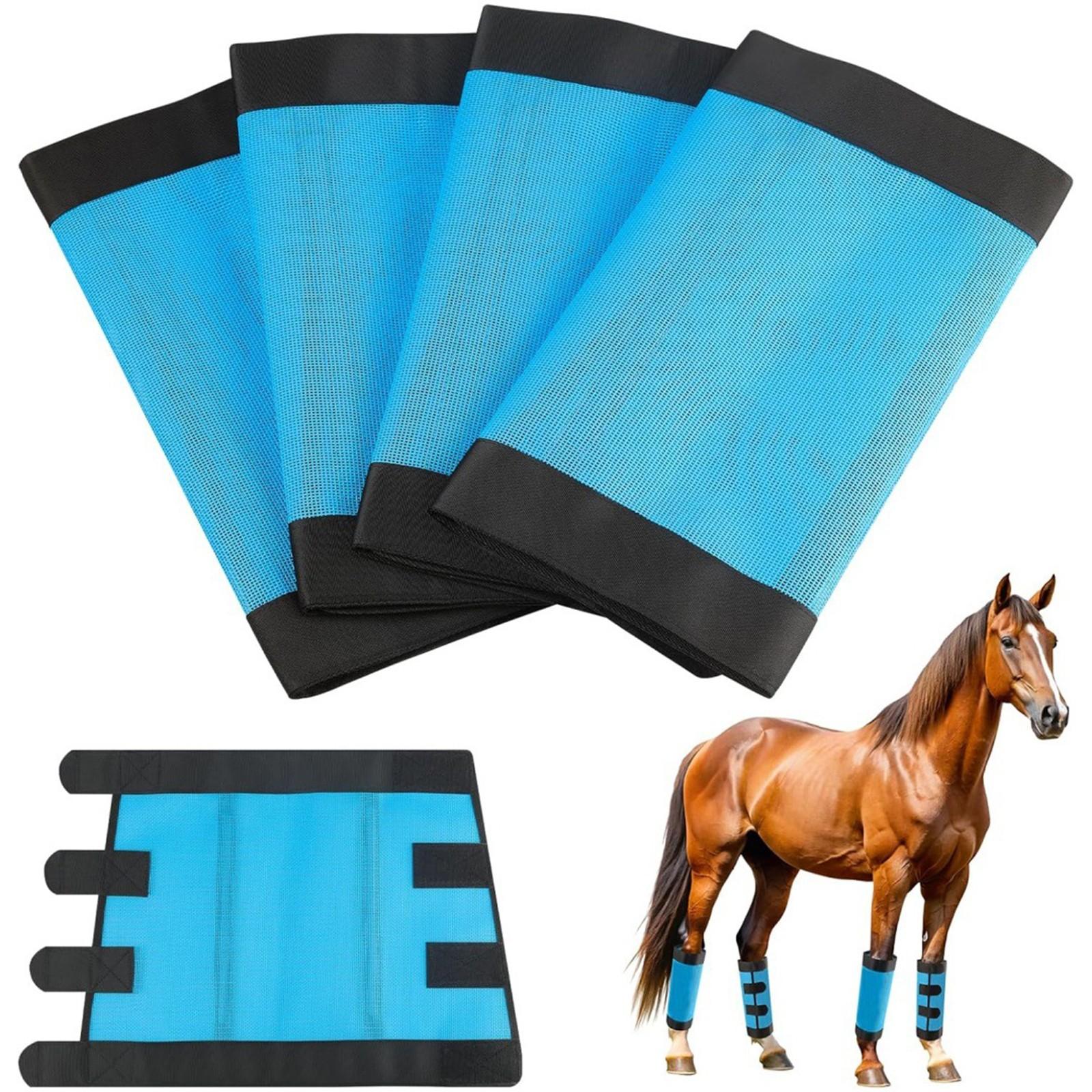 

Защита для ног лошади, Защитное снаряжение для лошади, Защита ног лошади, Защита копыт лошади, Леггинсы для лошади, Сапоги для верховой езды, защищенные от комаров и мух One Size синий
