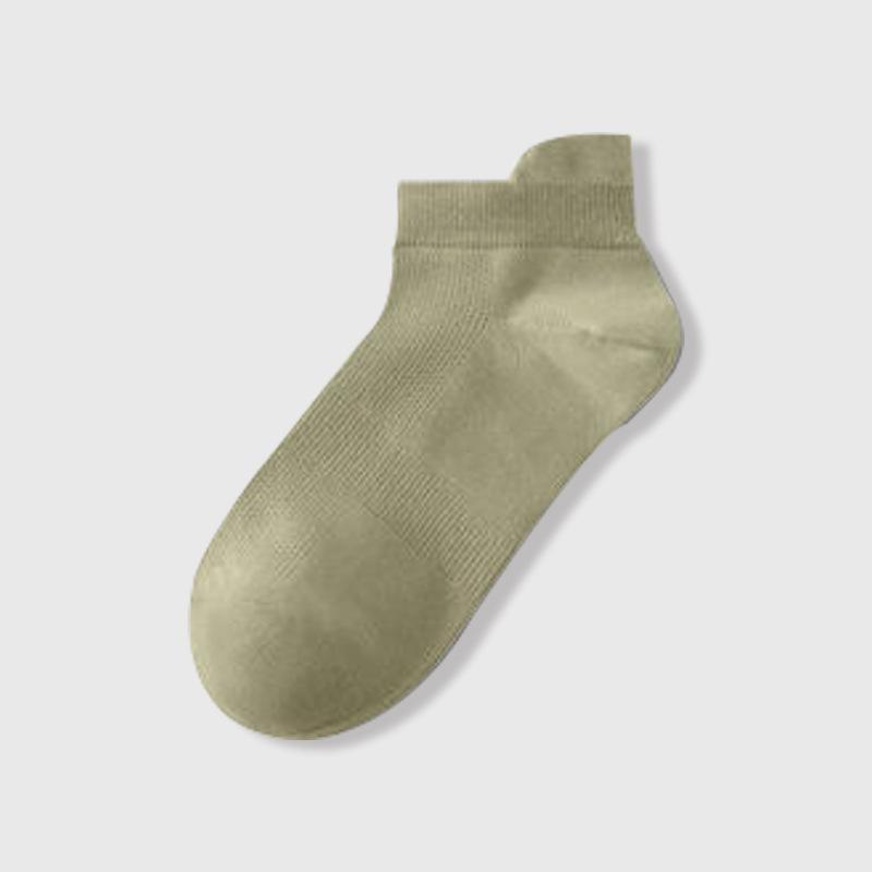 Women's Summer Thin Solid Color Mesh Earpiece Boneless Commercial Cotton Short Tube Boat Socks