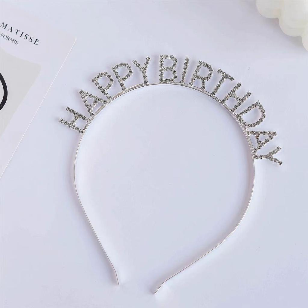 Birthday Crown Headwear Princess High-End Crown Girls Hairpin Headband Children Little Girl Headband Bridal Hair Accessories