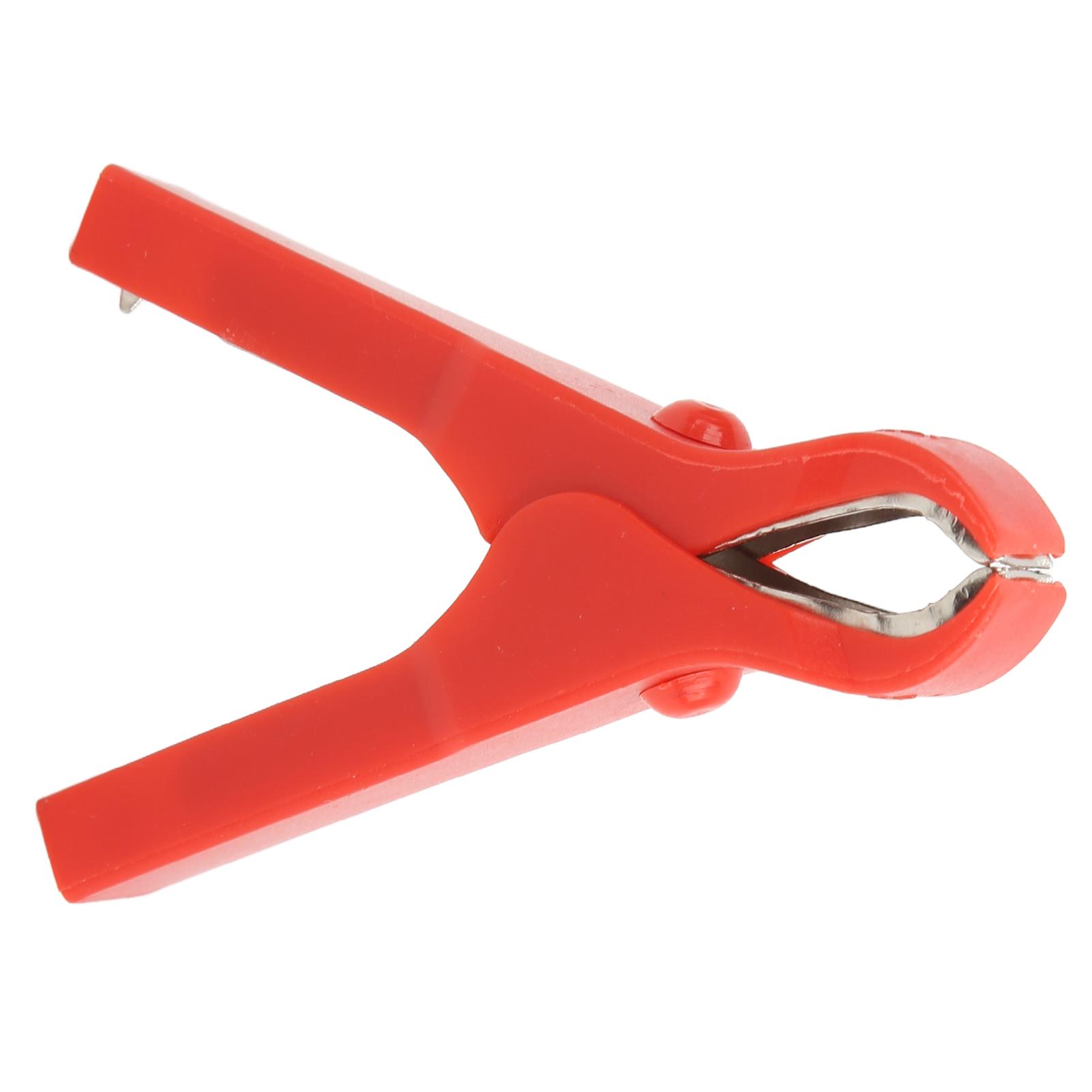 

10pcs Electric Clip Stainless Steel Spring Design Strong Clamping Steel ABS Material Safe Charging Clamp for Wires 30A