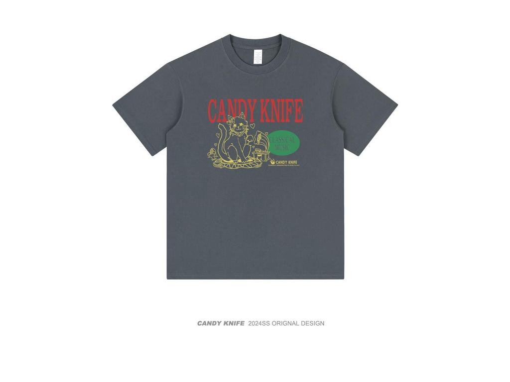 Unisex Summer Short-Sleeve Cotton Round Neck T-Shirt for Men & Women