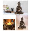 Resin Crafts Handmade Fine Workmanship 2 Colors Smooth Surface Buddha Statue for Bedroom