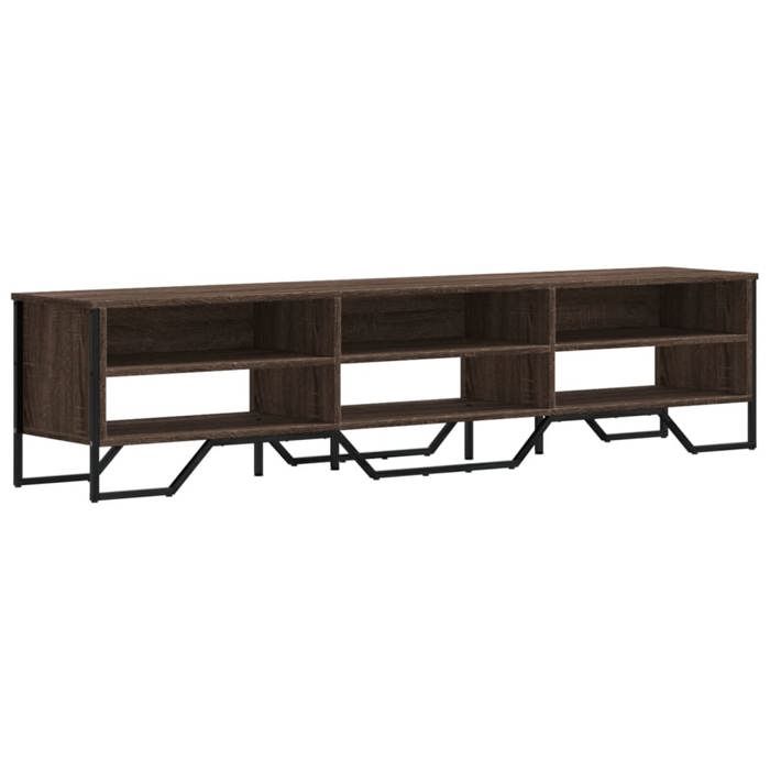 VidaXL TV Stand Brown Oak 180x34x41 Cm Engineered Wood, TV Stand, TV Buffet, Multimedia Cabinet, TV Bench, Furniture 848578