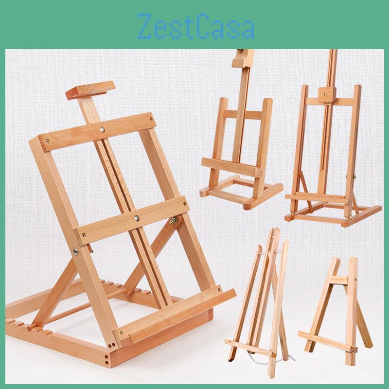 Desktop Easel For Wooden Foldable Kids Tabletop Art Stand